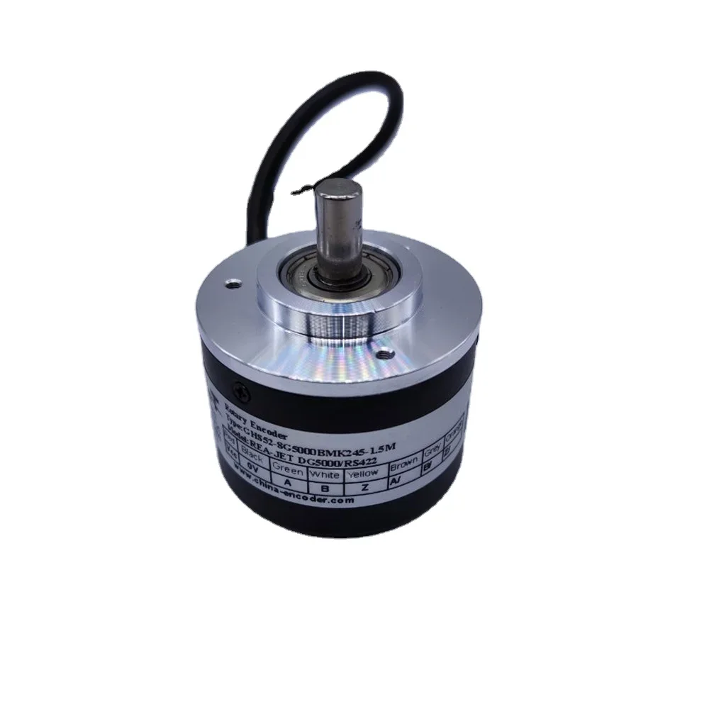 Encoder Rotary Solid Shaft Optik DC5-26V 600ppr BARU GHS52-08G600BMC526 untuk Motor Servo