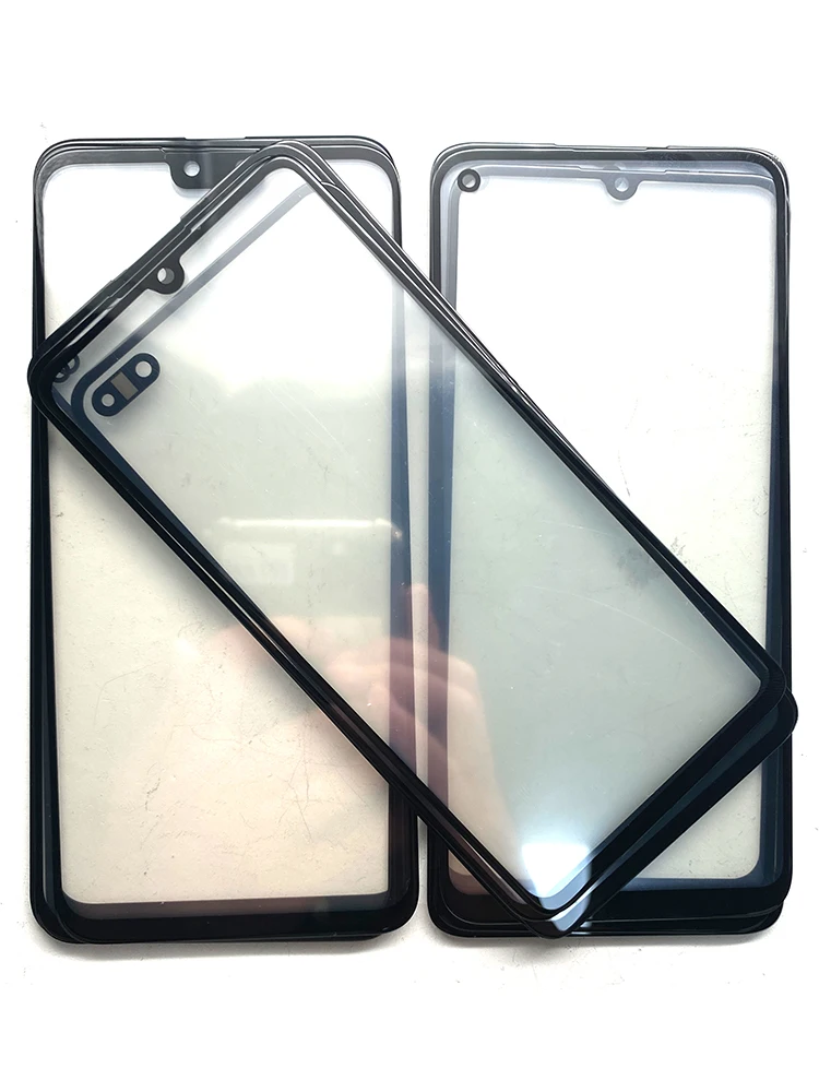 LCD Front Touch Screen Lens Glass with OCA For Huawei P30 P40 Lite E Y6P Y7A Y7P Y8P Y8S Y9 2019 Y9A Y9S 9X Glass with OCA