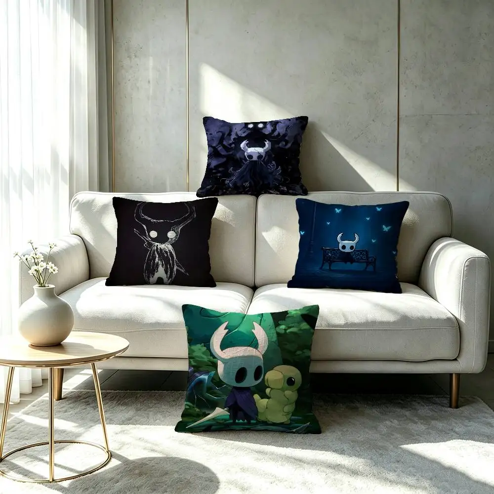 Hollow Knight Double-sided printed pillow cover Solid color minimalist pillowcase, fits all bedroom styles
