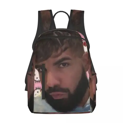 BBL Drake Kanye West Funny Meme Backpack Daypack Large Capacity Kids BookBag School Bag Shoulder Bags for Men Women