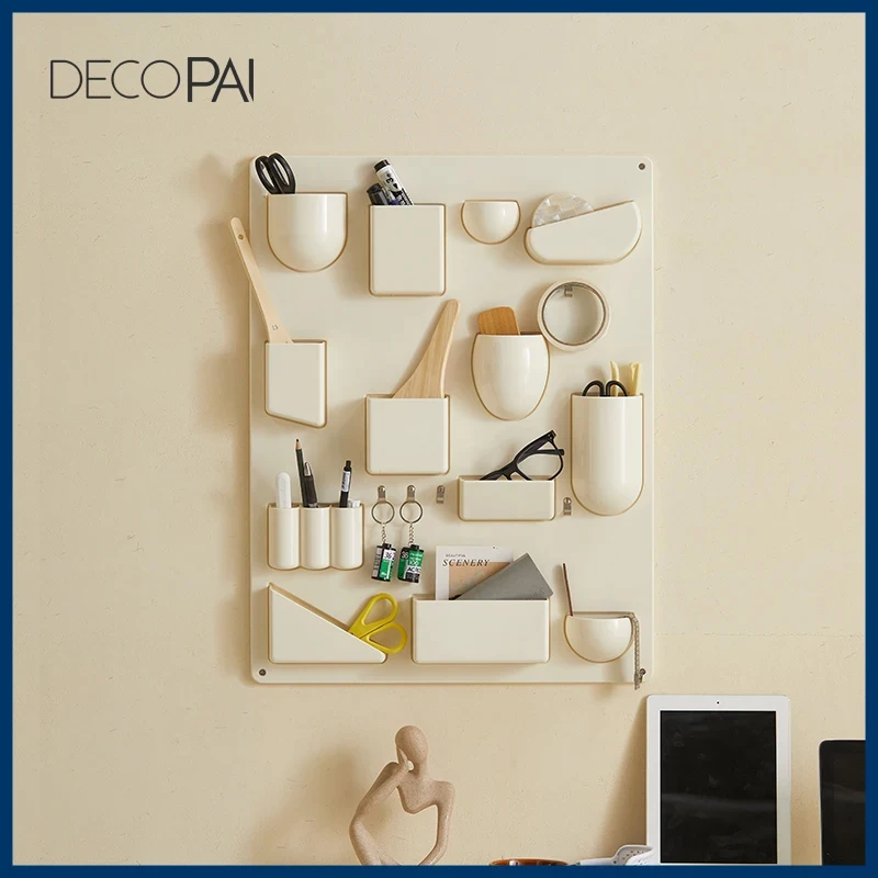 

DECOPAI Torage Rack for Wall Holder 27x20inch Offices Kitchens Organizer Workshops Bathrooms Children's Rooms Uten Silo Hooks