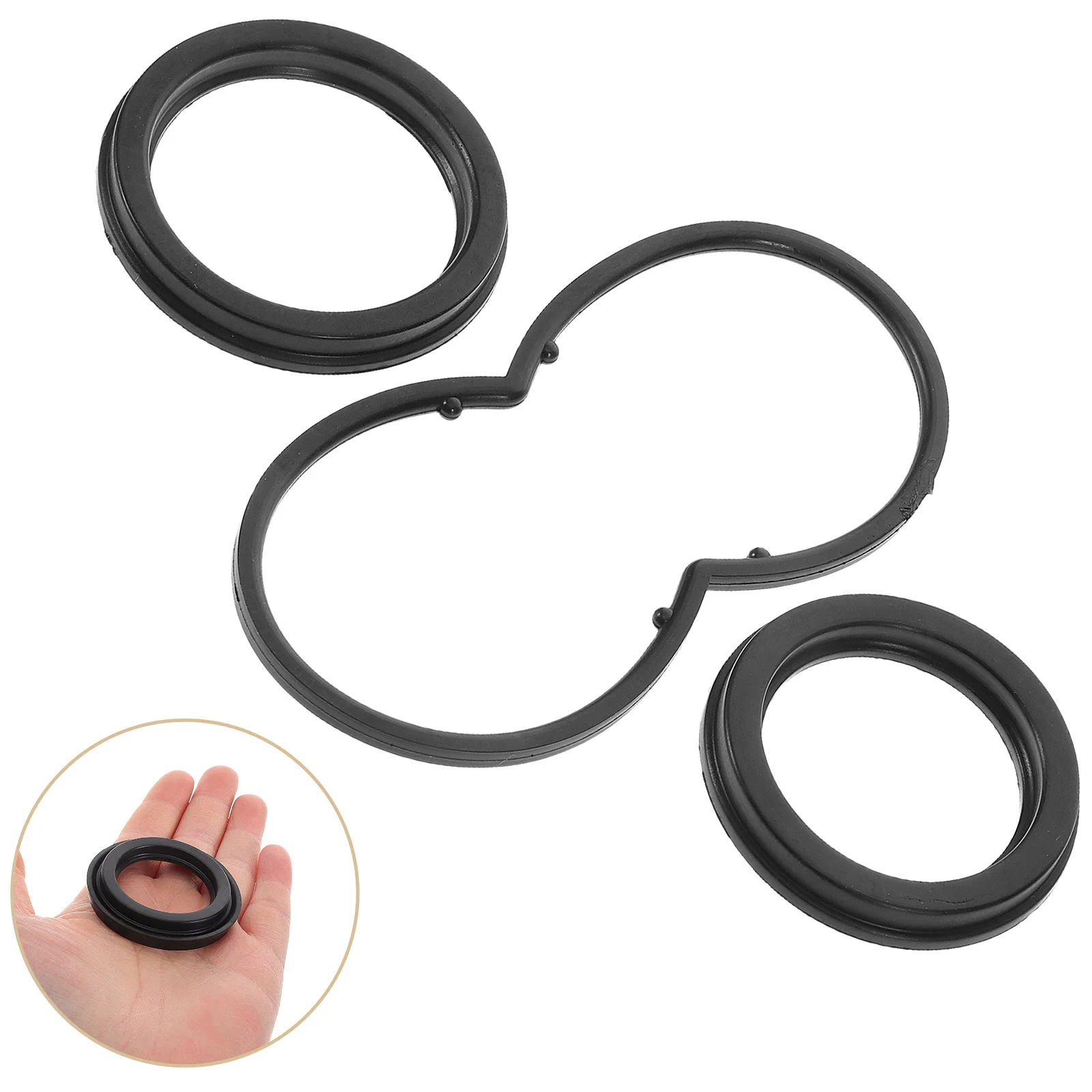

3Pcs Power Steering Pump Seal Kit Rubber Repair Seal Replacement Kit Leak Proof Car Hydraulic Pump Gasket Automotive