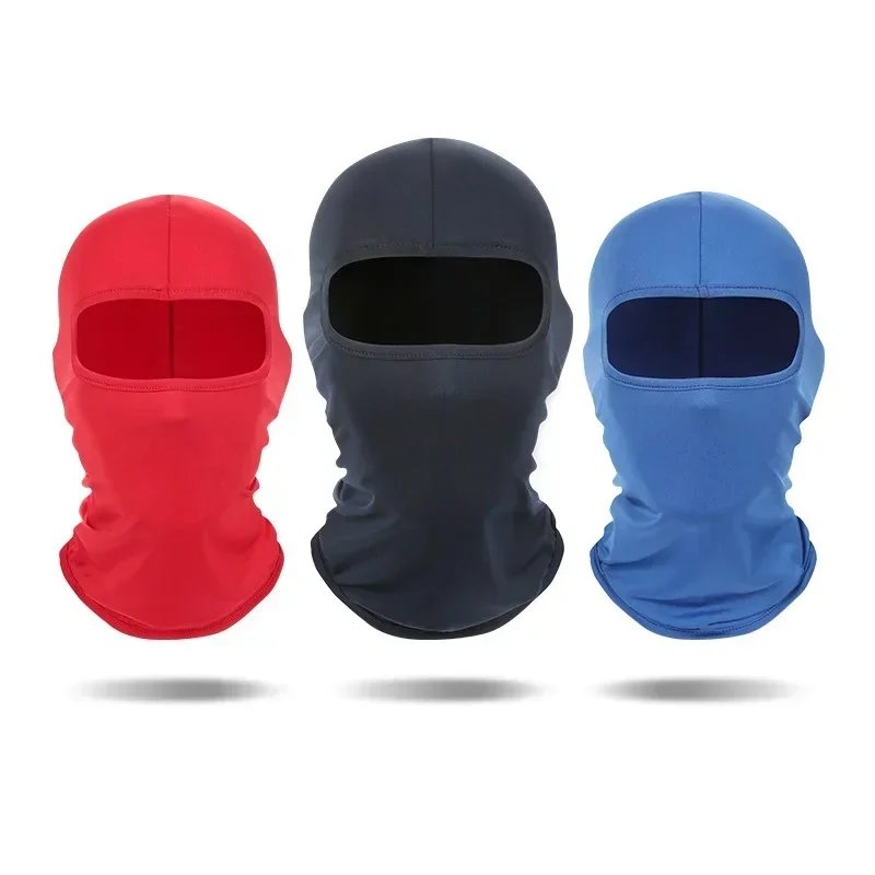 Sun Visor Ice Silk Full Face Mask Outdoor Fishing Motorcycle Windproof Ultraviolet Protection Mask Hood Black Balaclava Masque