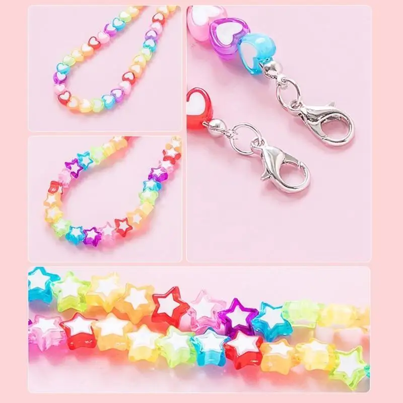 قناع الوجه الحبل الملونة نجمة القلب الاكريليك مطرز قناع حامل سلسلة حول الرقبة النظارات قلادة الراحة الأذن التوقف