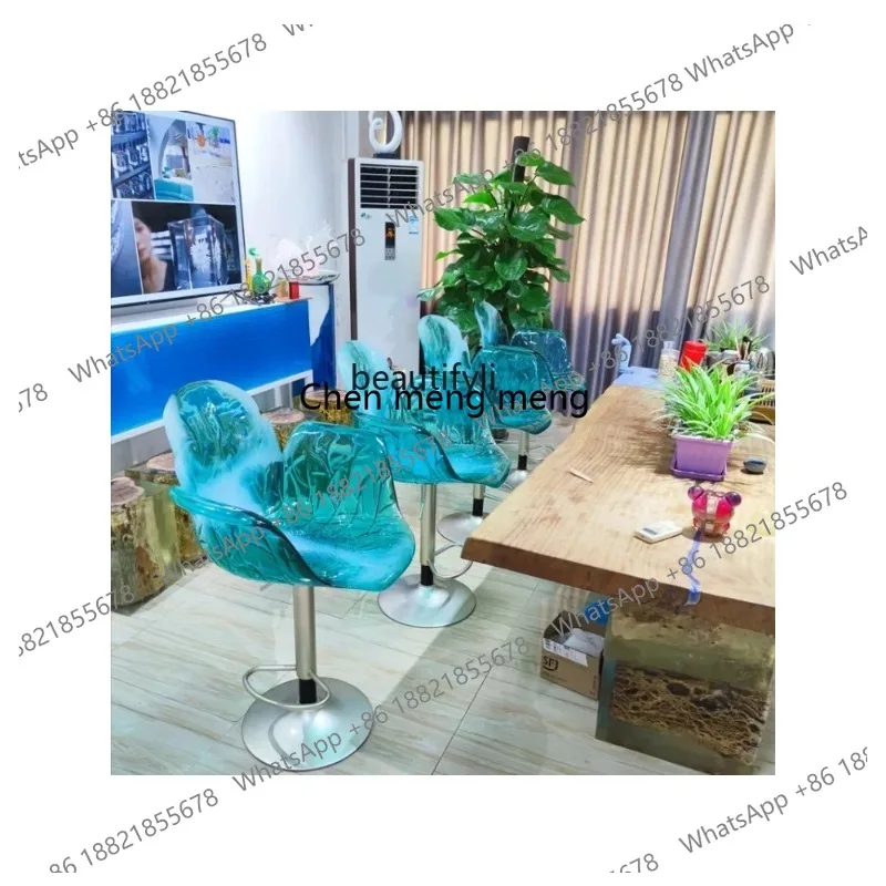 

New Arrivals new TT Customized Modern Light Luxury Transparent Resin Chair, Hotel Sales, Office Landing, Home, Living Room Decor