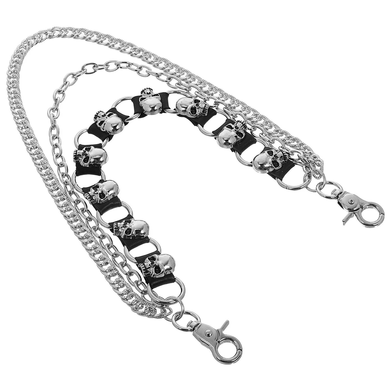 

Skull Pants Chain Hip Hop Punk Multi-Layer Metal Trouser Charm Party Daily Wear Denim Chain Accessory Alternative Jewelry