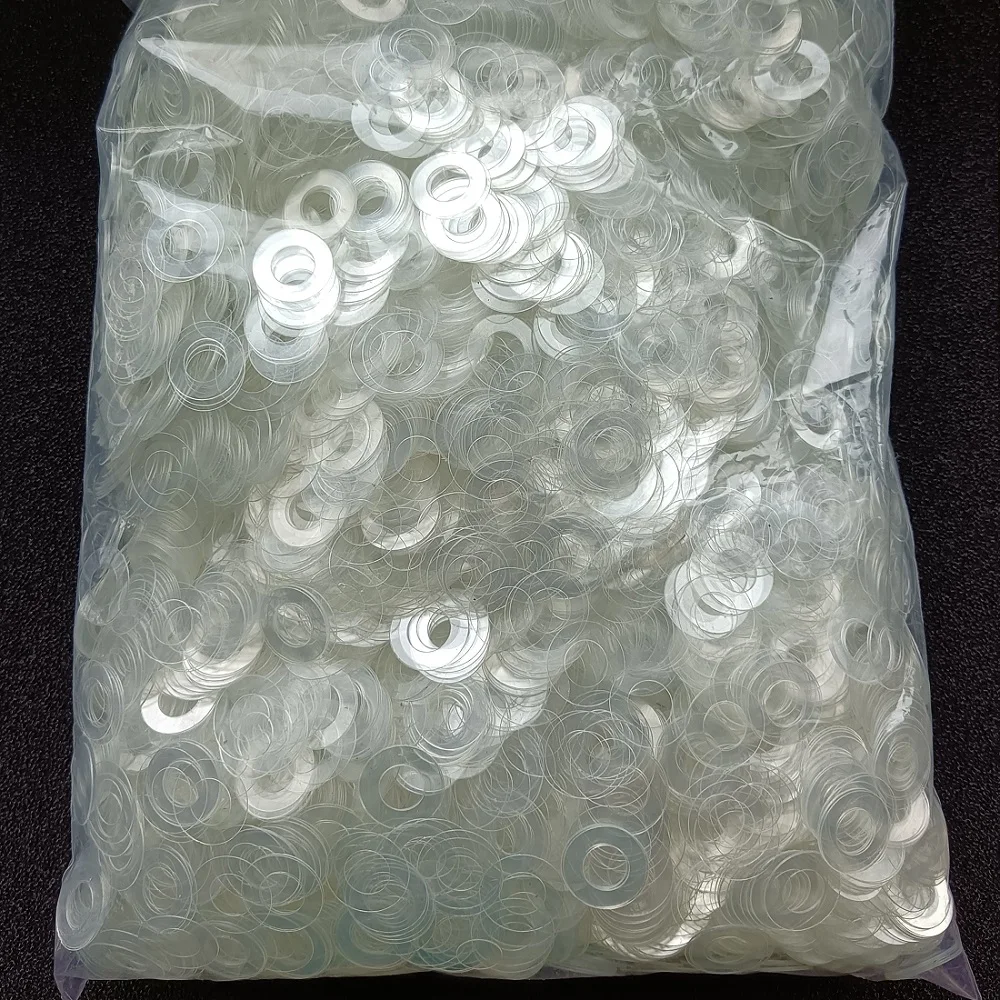 Soft Hard PVC Thin Plastic Clear Washer Shock-proof And Leak-proof Gasket Insulation Screw M2 M2.5 M3 M4 M5 M6 M8 M10 M12