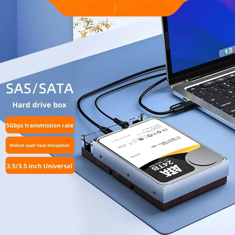 K3521SAS Enterprise-Class SAS Hard Drive Enclosure 3.5'/2.5' for Server New Solid State Mechanical Reader External