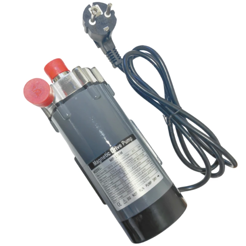 1pc Food Grade 304 stainless head Homebrew Pump 15R High Temperature Resisting 140C Magnetic Pump Home brew Beer brewing EU plug