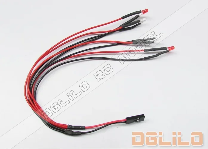 car lamp lighting group  2red 2 white  simple and long bright style car light for 1:28 Mosquito car