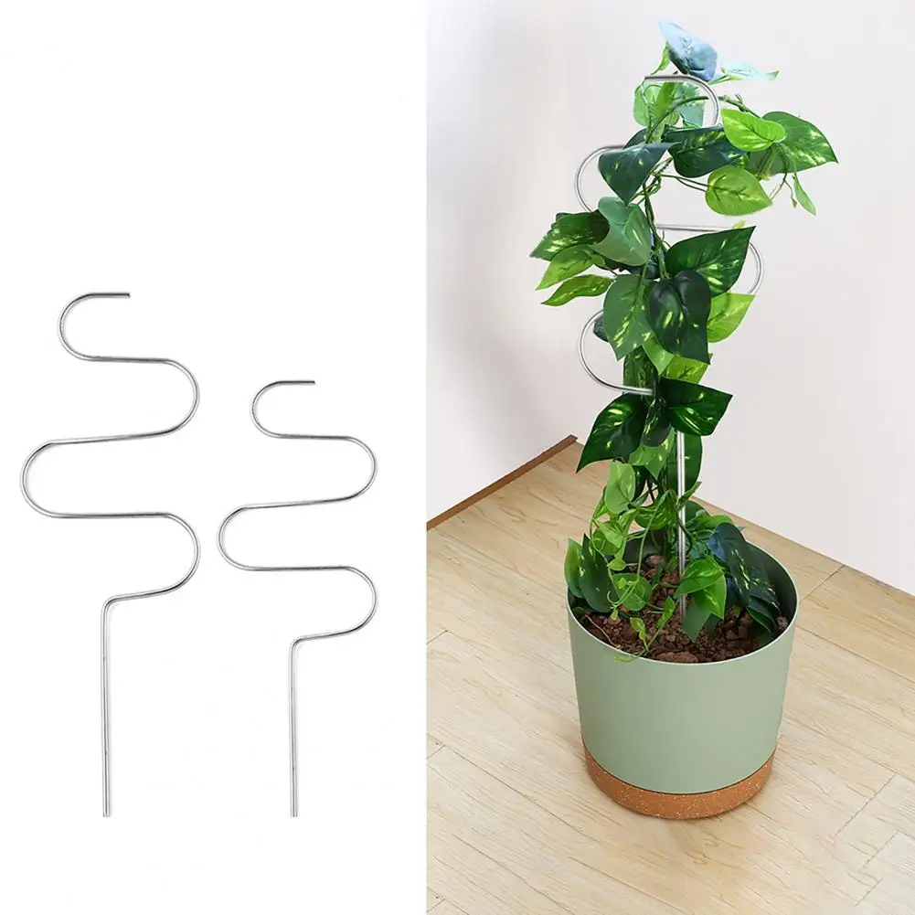 Iron Plant Support Frame Plant Trellis Climbing Support Stands Flower Pot Pole Vine Creepers Tutor Stick Indoor Home Decor