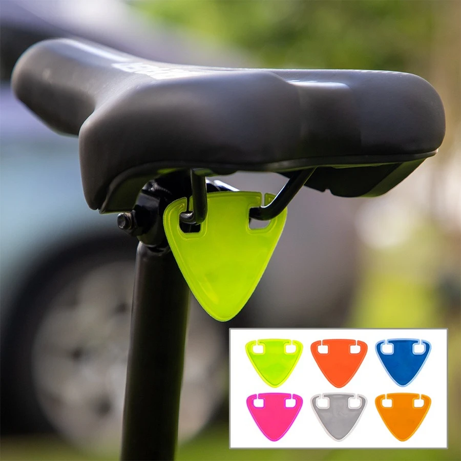 2pcs Bicycle High Brightness Reflective Sticker,Tail Light Reflective Warning Sticker for Night Riding,Mountain Road Bike Riding