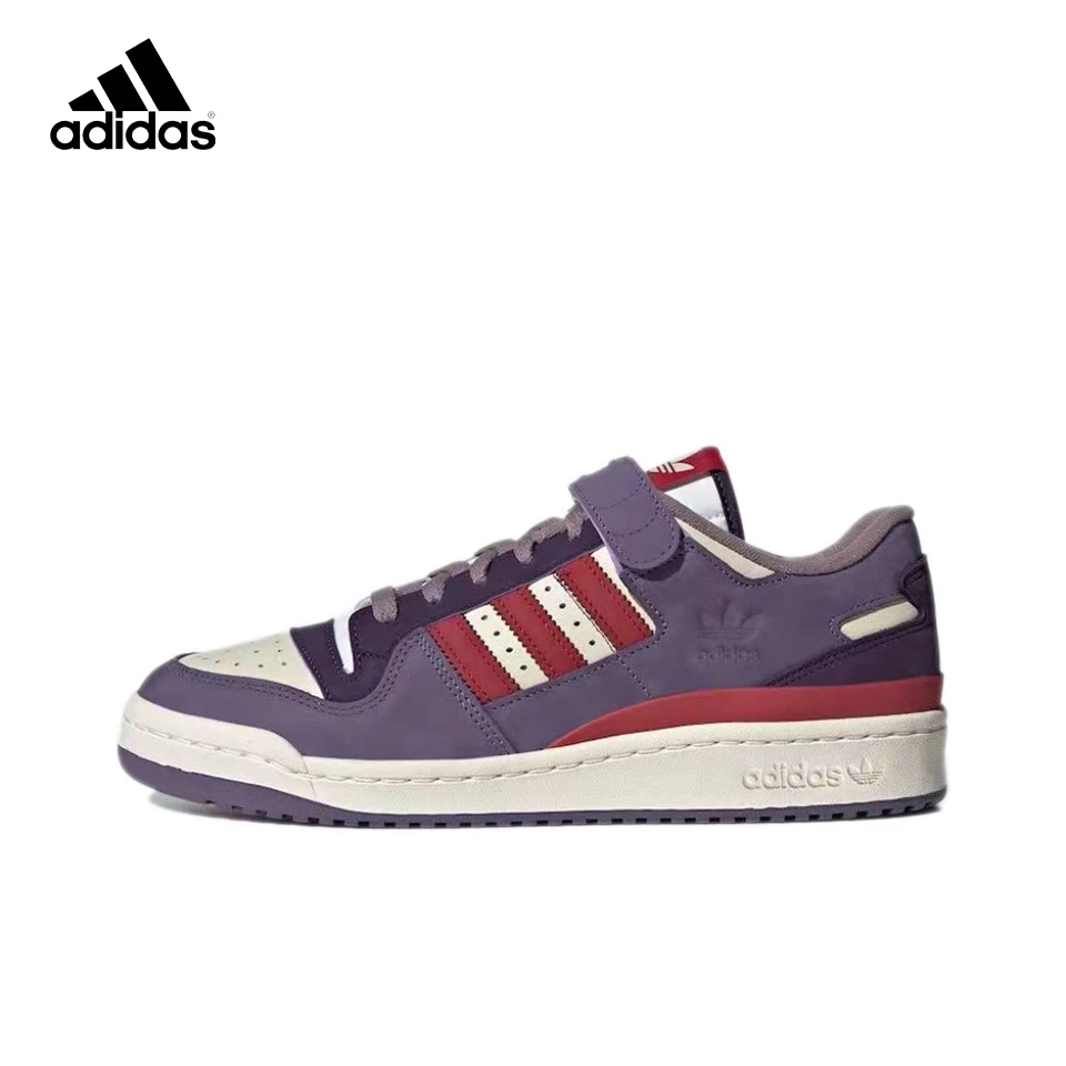 Original Adidas Forum colore bianco viola Skateboard Unisex da uomo e da donna Casual Classic Low-Top Retro Sneakers scarpe GX4540