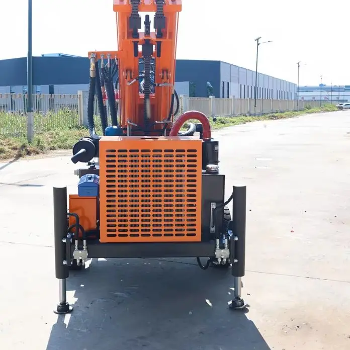 Customized 200M Portable Diesel Crawler Drilling Rig Shock Absorbing Structure Rough Terrain Operation Water Well Drilling Rig