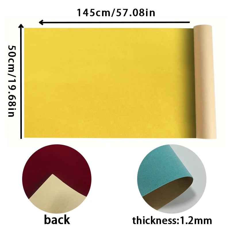50x145cm Self‑Adhesive Velvet Flock Material, Soft Textile For Jewelry Showcase Background Drawer Liner Handmade Ornament Projec