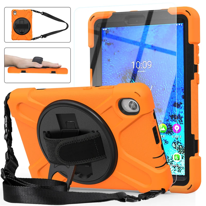 Shockproof Kids Safe Cover for Lenovo Tab M8 HD 8.0 TB-8505F 8505 X M10 X306F P11 Plus P11Pro Armor Case With Shoulder Strap