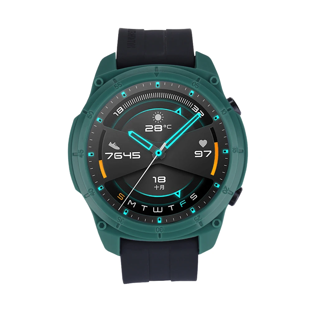 Funda de reloj para Huawei Watch GT2 46mm, Protector hueco deportivo creativo, marco de cubierta protectora de TPU