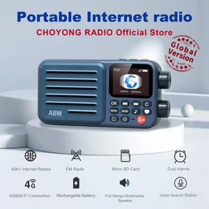 Choyong A8Wポータブルインターネットラジオ(グローバルバージョン)WiFi&4G FM、Micro-SDカード、オールワールドデジタルポケットラジオ、Choyoung 10ベストセールスラジオインターネット-11