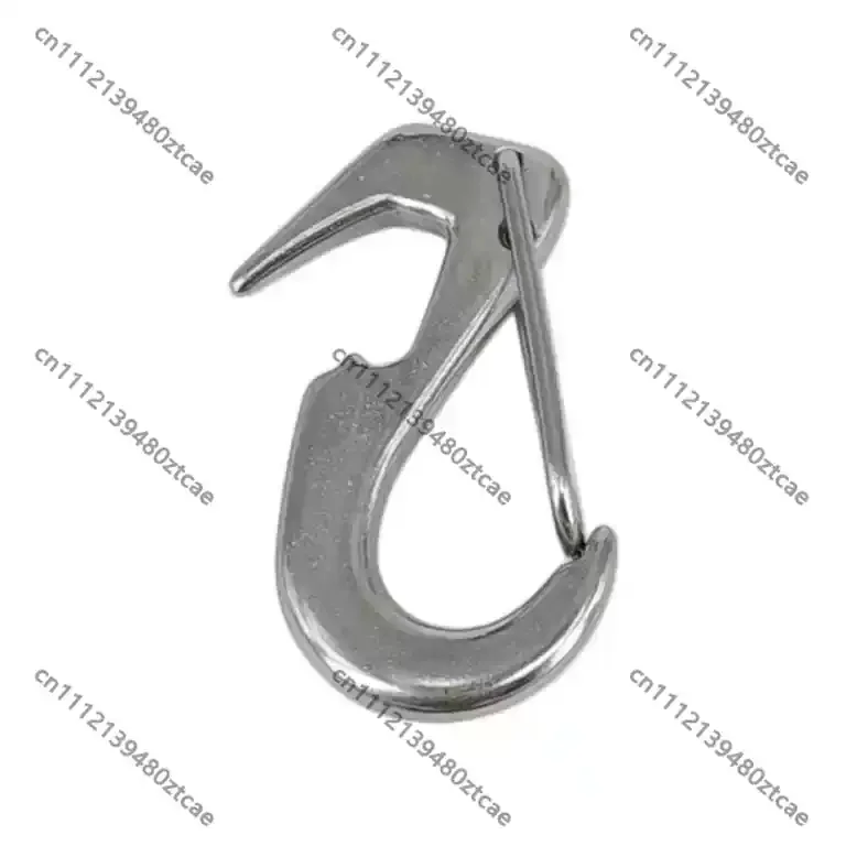 316 Stainless Steel Double Open Tail Swallow Hook Spring Crescent Fixed Hook