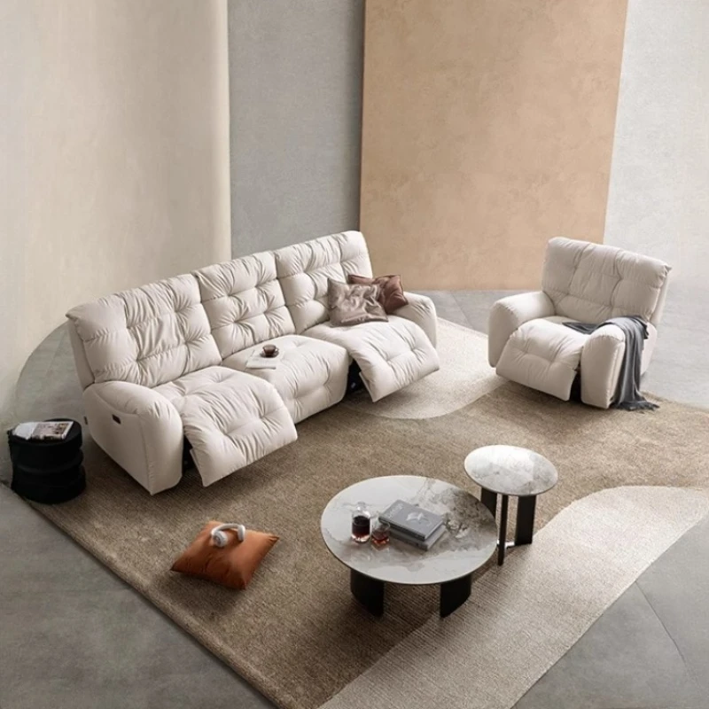 *luxury Nordic Recliner Sofas Puffs Lounges Divani 2 Posti Furniture Armrest Large Filler Sofas Wood Design Electric Designer