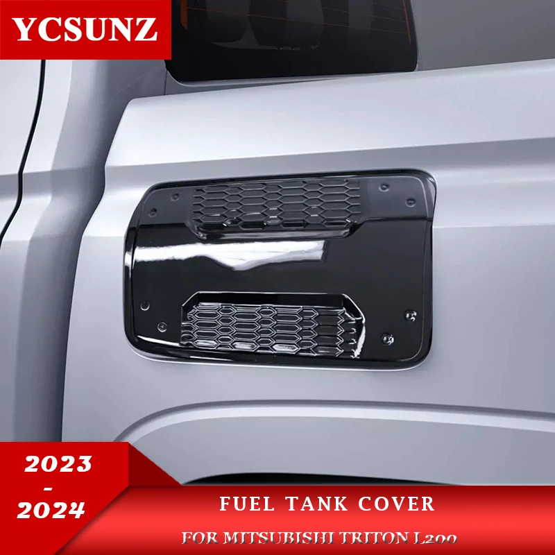 

ABS Fuel Gas Tank Cover For Mitsubishi Triton L200 2023 2024 Car Accessories Double Cabin YCSUNZ