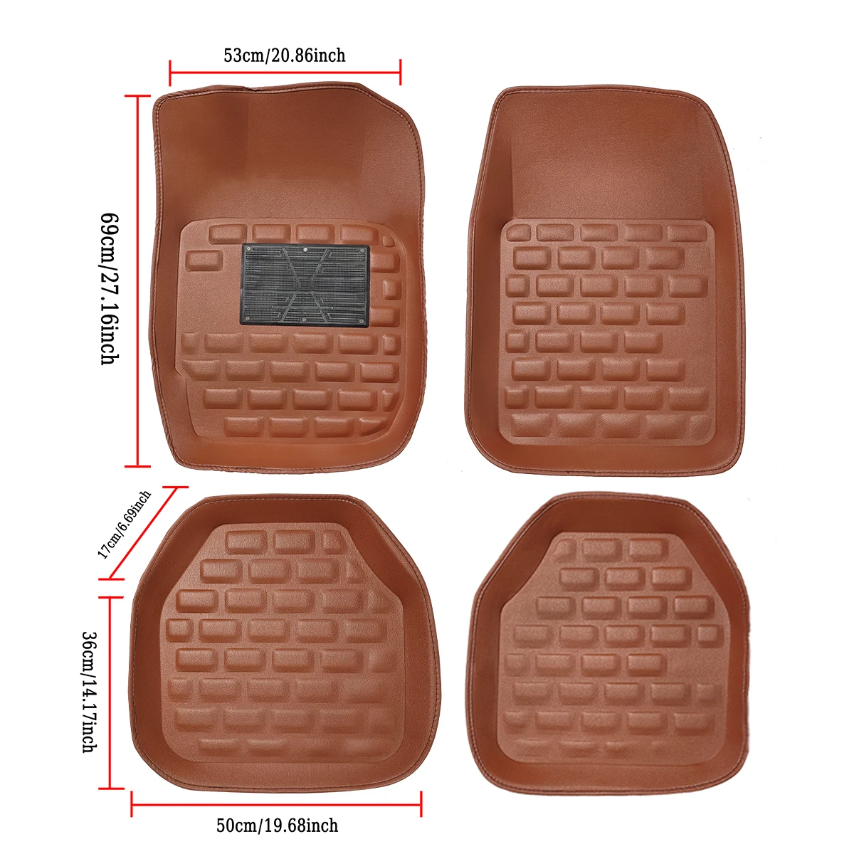 4Pcs Universal Auto Floor Mats Foot Rugs Carpets Car Styling  Anti-Slip Full Set Carpet Floor Mat For Car Accessories