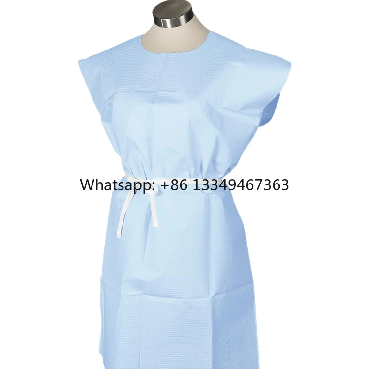 Manufacturer Hot Sale Non Sterile Disposable Medical Paper Patients Gowns for Physical Examination Factory