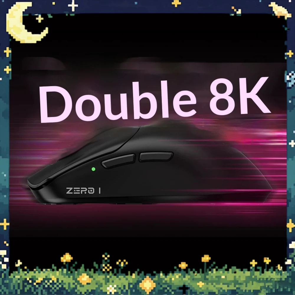 Technology ZERO 1 Wireless Mouse Three Mode Connection PAW331 Primary Sensor Game Mouse Double 8K Rate Of Return Light Weight