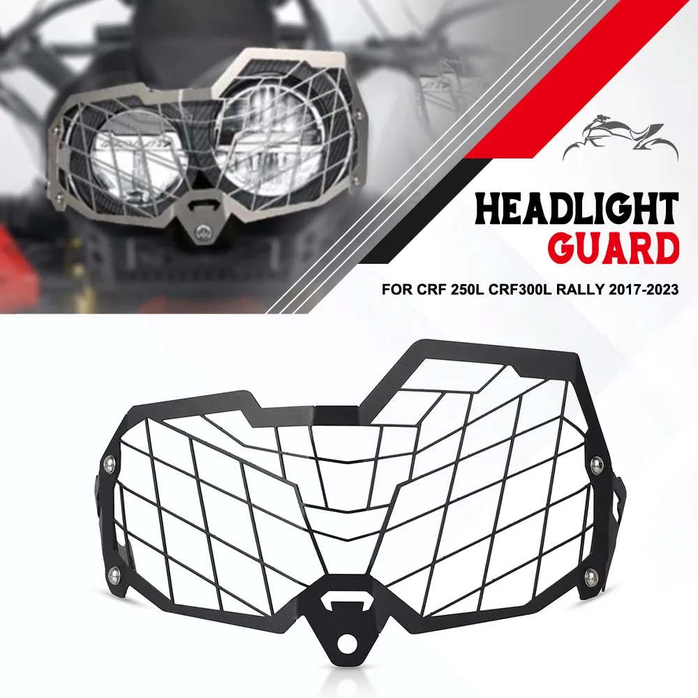 

Motorcycle Accessories Headlight Head Light Guard Protector Cover For Honda CRF 250L CRF300L Rally 2017-2018-2019-2020-2022-2023