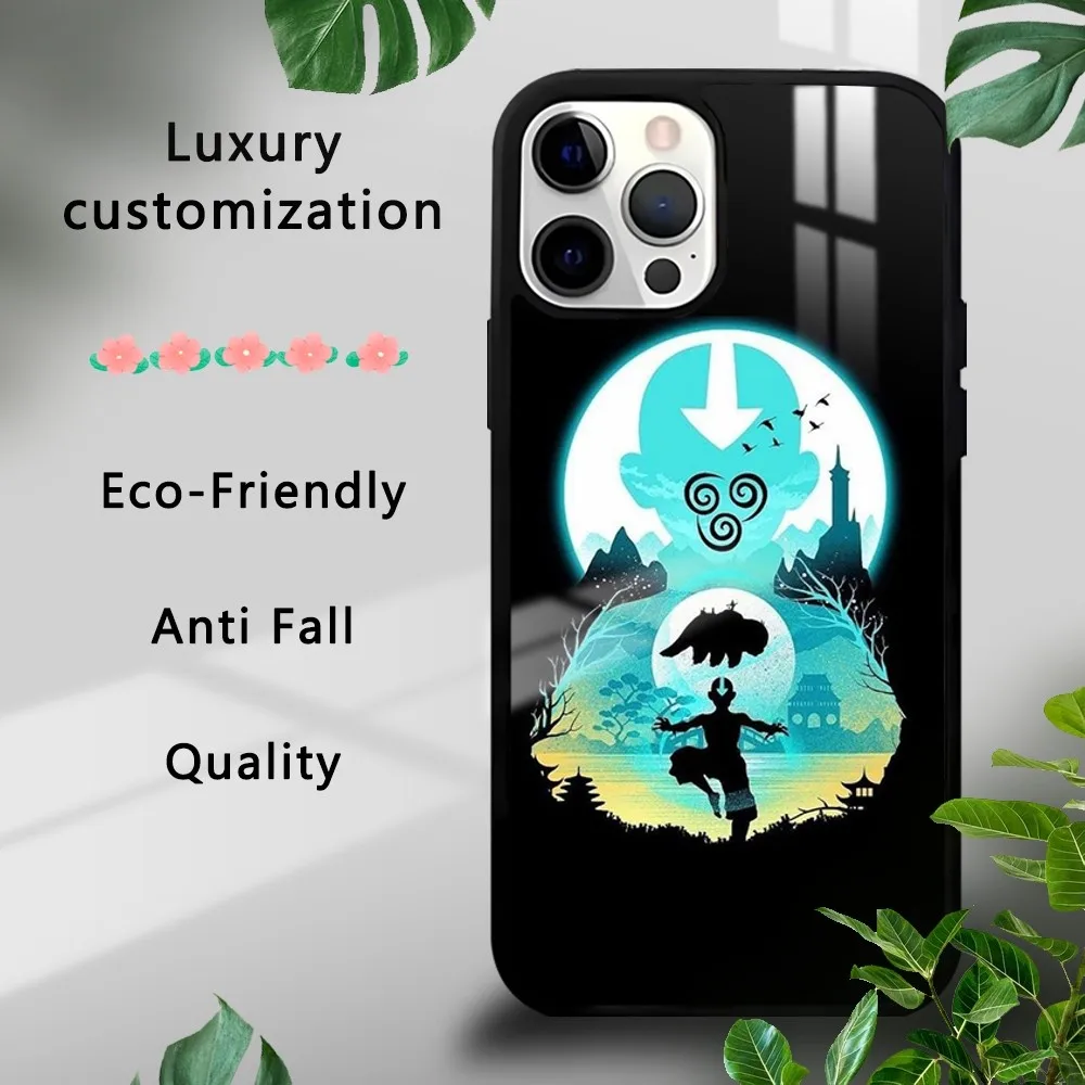 Anime a-avatar die letzte air benders telefon hülle für iphone 16 15 14 13 12 11 pro xs max mini plus celu lares harte funda