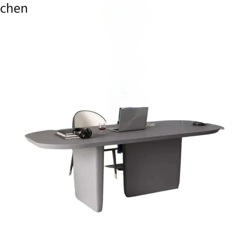 HXL Designer Painting Desk Meeting Dopamine Desk Dining Table Coffee Library Workbench