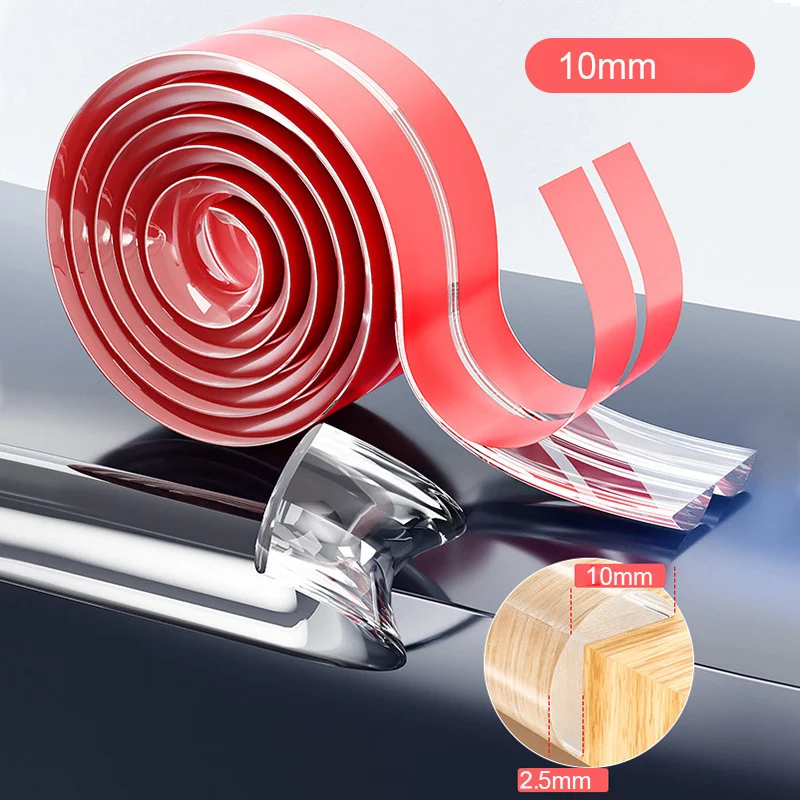 

Transparent PVC Baby Safety Protection Strip At Home Furniture Table Edge Corner Guard Strip With Double-Sided Tape Protectors