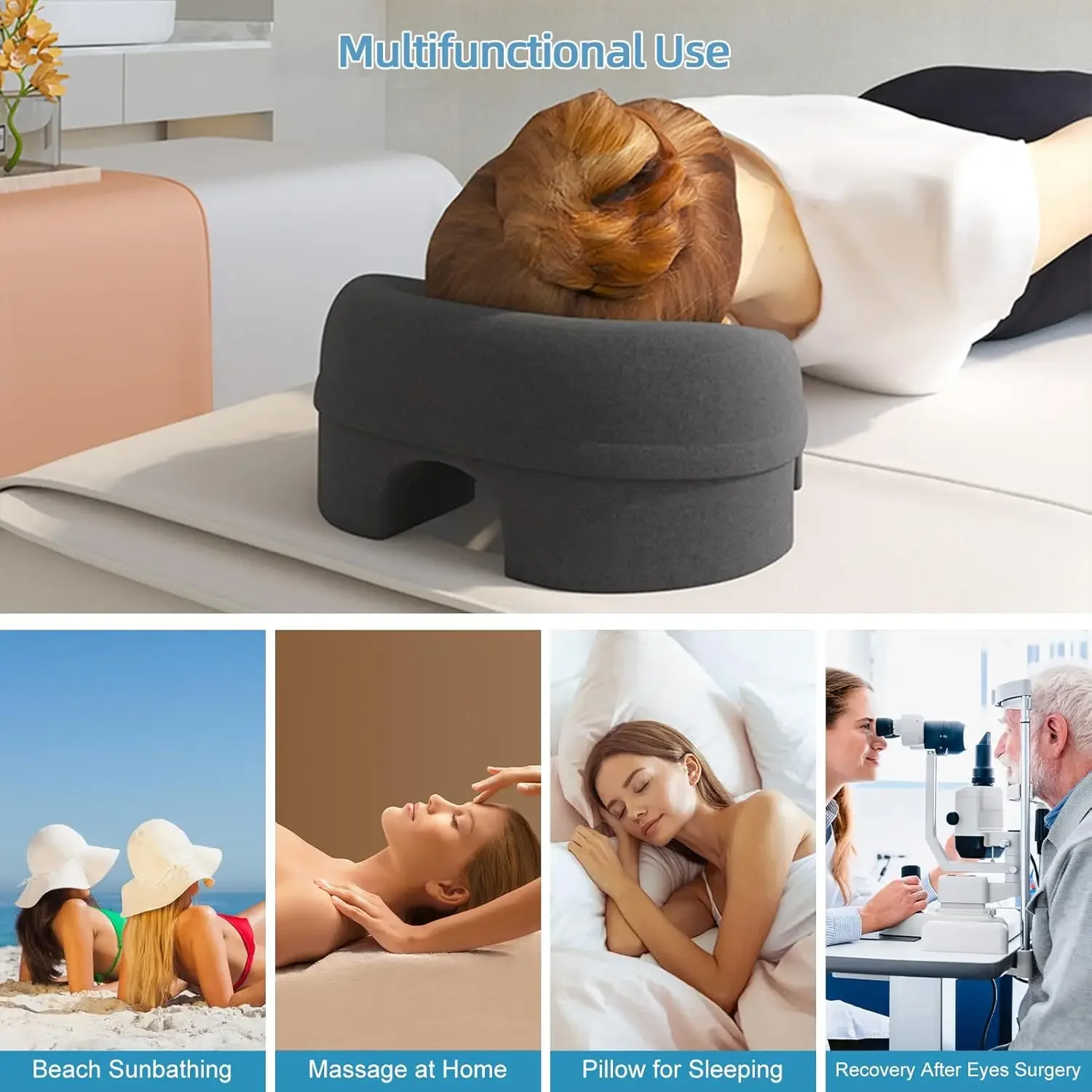 New Massage and Beauty Salon Massage Bed Special Sleep Pillow Comfortable Sleeping Face Pad Memory Cotton Bed Fit Wrap Pillow