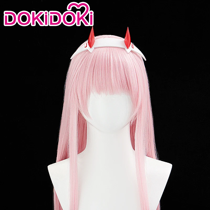 IN STOCK Zeroo Twoo Wig Hairpin Headband Anime Cosplay DokiDoki Zeroo Twoo Cosplay Accessories