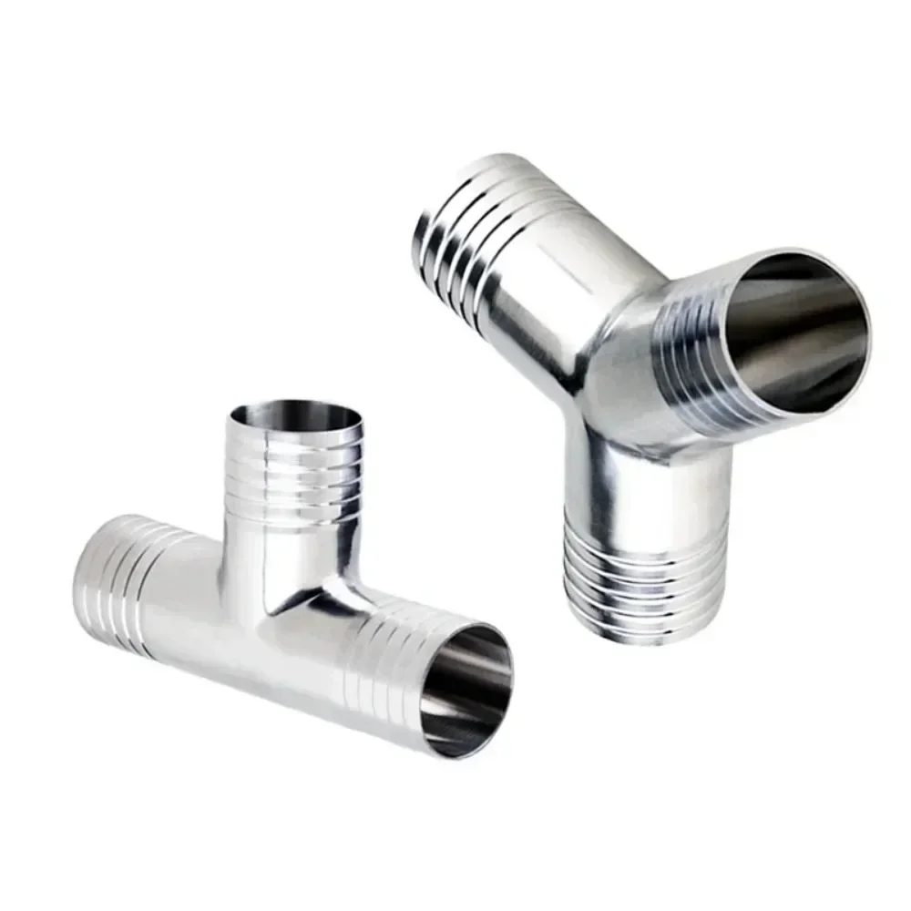 

8 12,7 16 19 25 32 38 45 51 -108 мм Шланг из нержавеющей стали SUS 304 316 Тройник Y-образной формы 3-ходовой фитинг для санитарной трубы