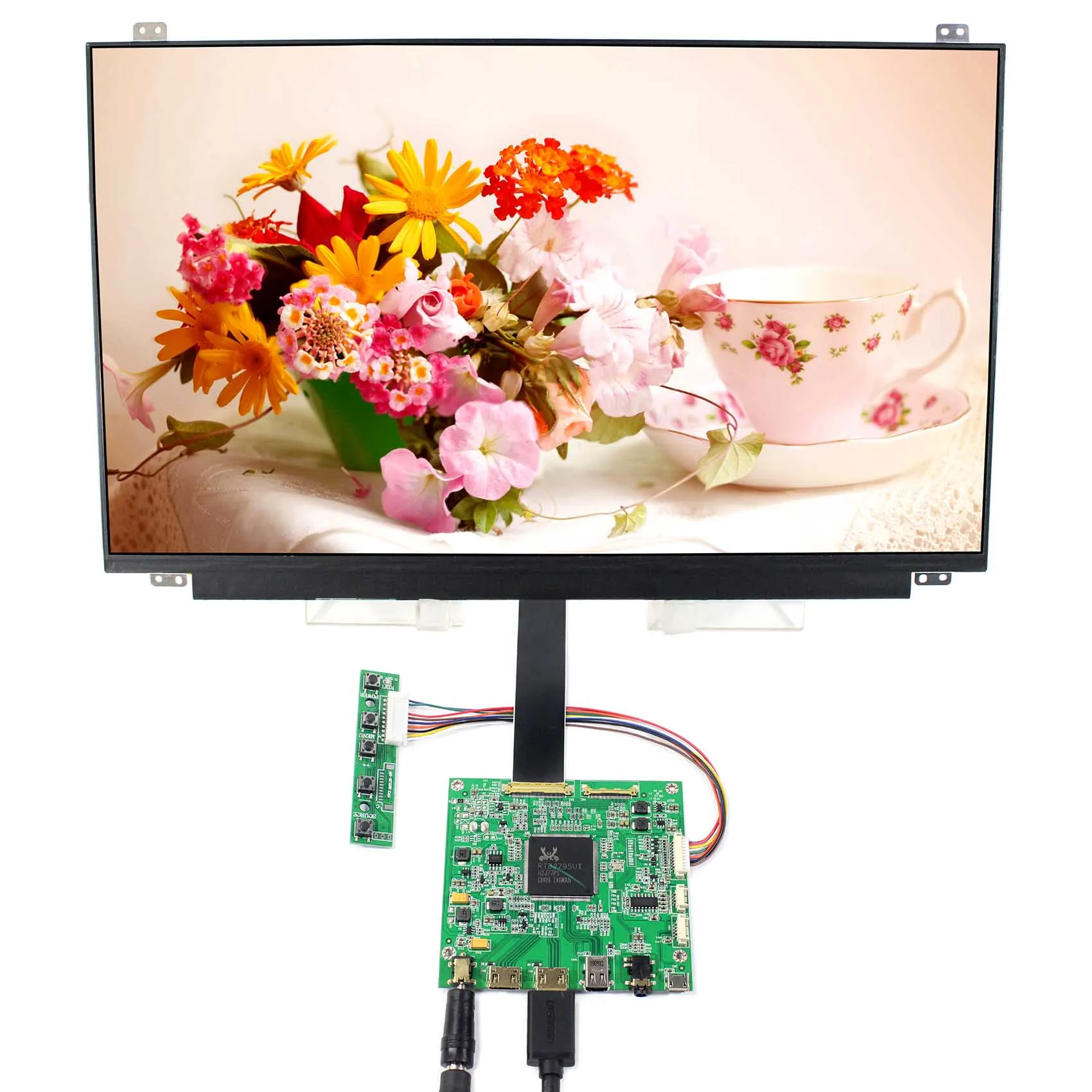 40Pin Edp Lcd Controller Board and B156Zan02.3 156 Inch Lcd Ips Screen High Resolution Flexible Lcd Display 3840X2160