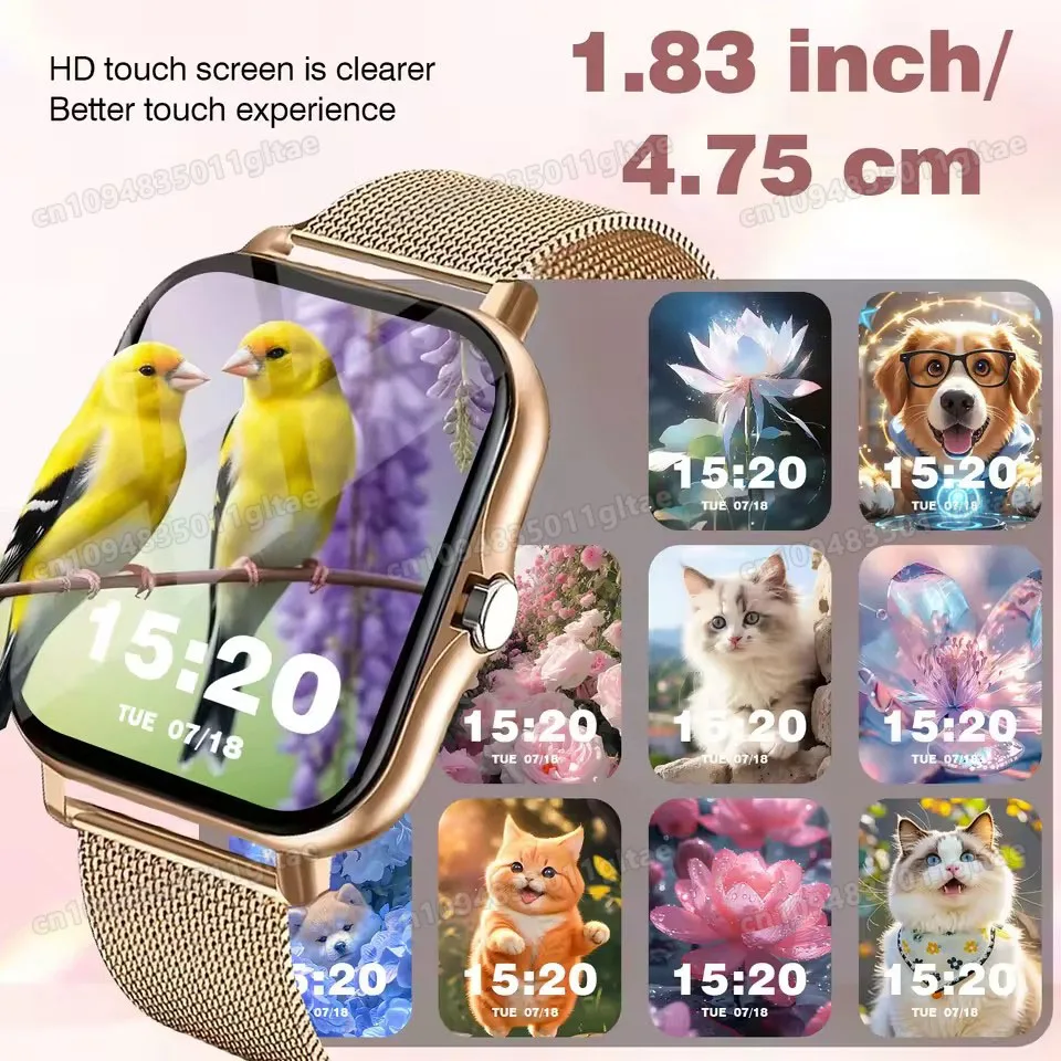Alternative view of Nuevo Reloj Inteligente 2026 con Bluetooth, Llamadas, Monitor de Actividad Física, Frecuencia Cardíaca, Registro de Sueño, Reloj Deportivo para Exteriores para Android/iOS, Hombres y Mujeres, HW12