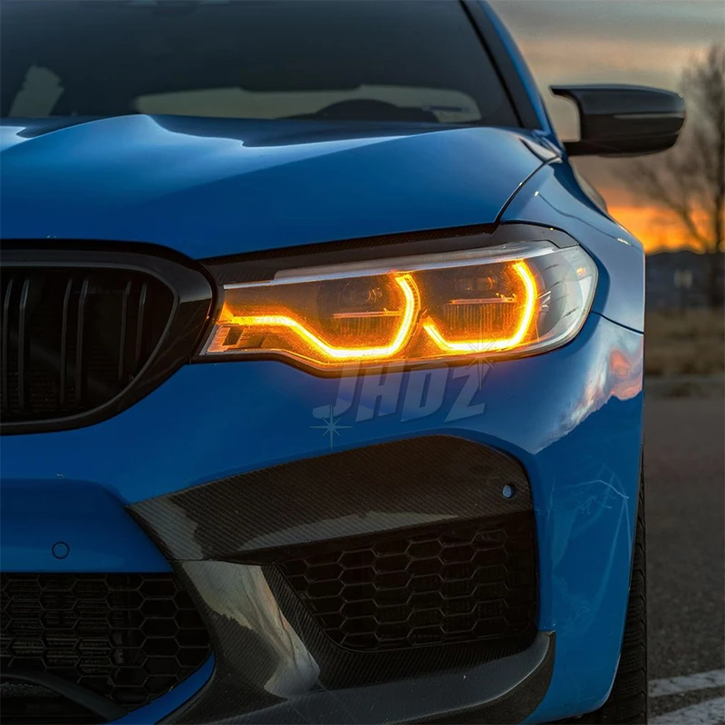 Yellow Amber LED Angel Eyes DRL Board Set For BMW 5 Series M5 F90 G30 G31 G38 G32 2017-2020 Adaptive LED Headlight 63117214939 view 3