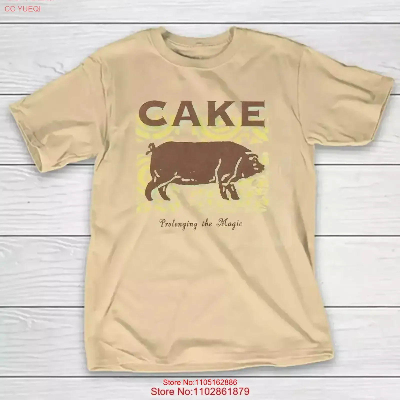 Cake Band Prolonging The Magic Album Sand T Shirt Full Size S 5XL UM115 vintage Washed Stylish Breathable fashion homme graphic