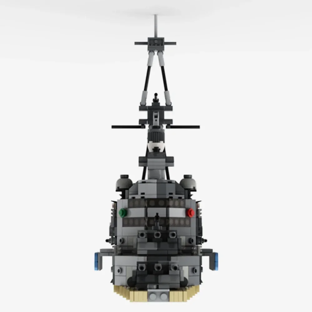 Gobricks MOC HMS Belfast 1939 مجددة WW2 نموذج الطوب WW2 سفينة حربية عسكرية بنة مجموعة ألعاب تعليمية لجمع الهدايا