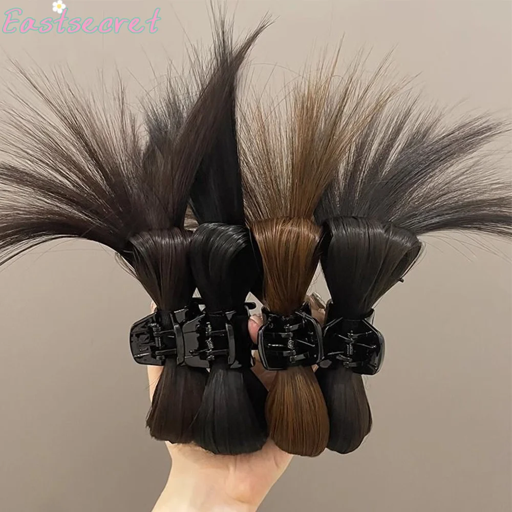 EAST Synthetic wig Half-tie Claw Hair Chicken hair clip Crab Clip Wig Clip High Ponytail Hair Accessories