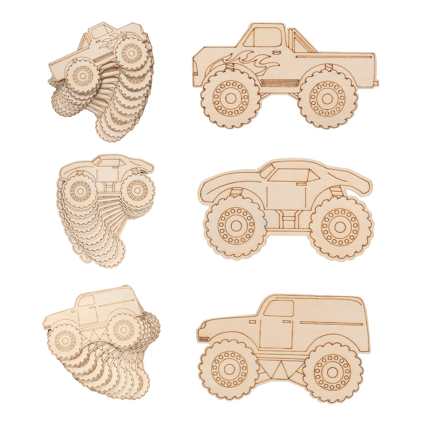 48pcs-wooden-truck-cutout-crafts-unfinished-construction-vehicle-wood-ornaments-for-kids-painting-party-favors-wood-car