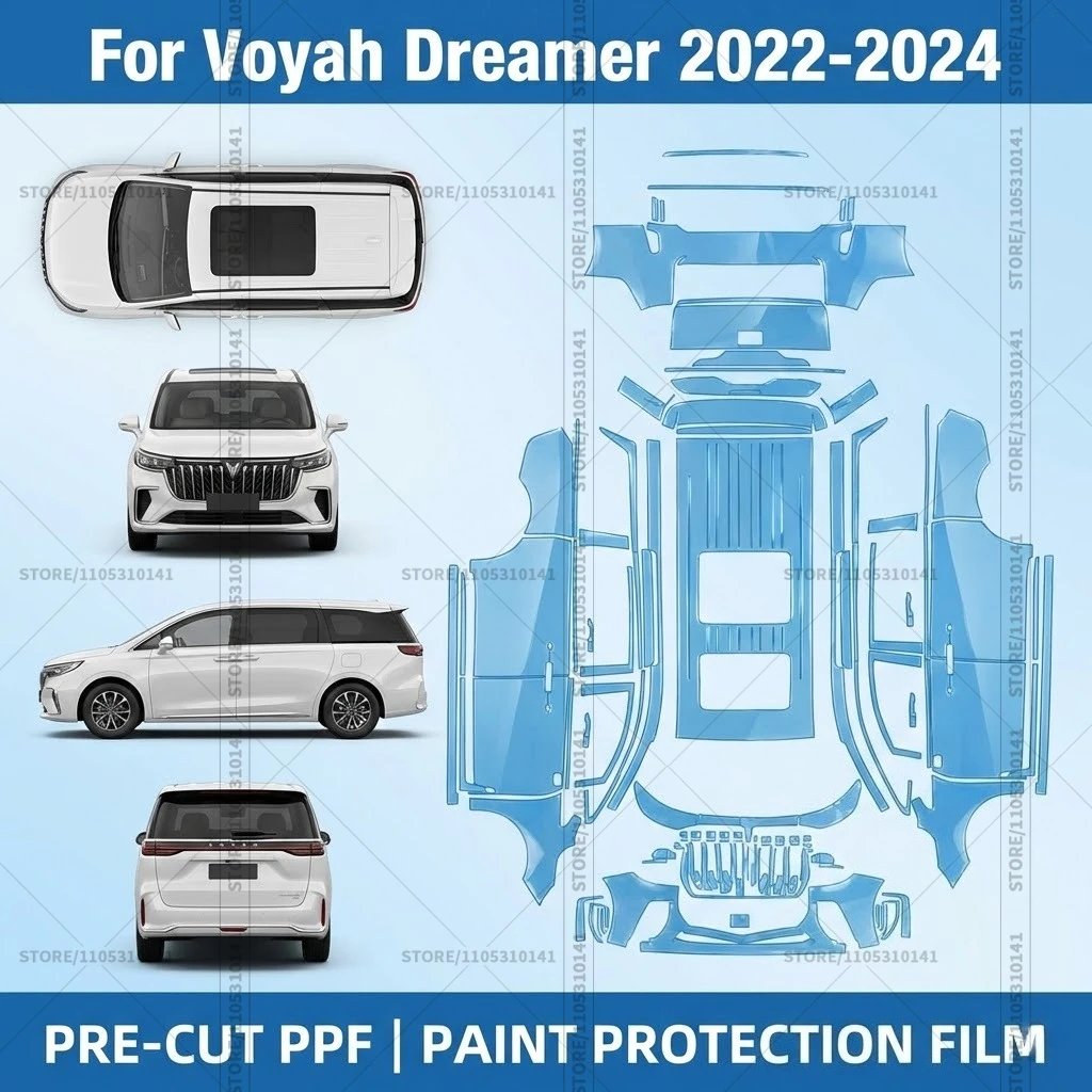 For Voyah Dreaner 2022-2024 Pre-Cut Paint Protection Film PPF Transparent Car Film Professional Automotive PPF Full Vehicle