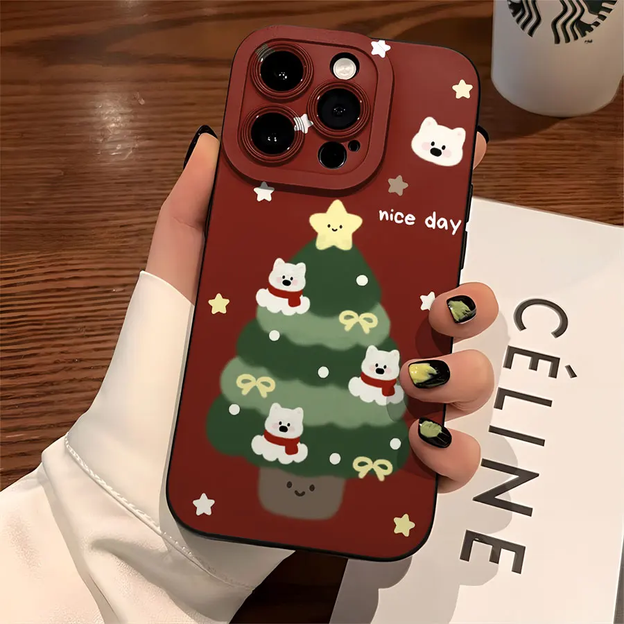 엔젤 아이 매트 TPU 소프트 폰 케이스, 아이폰 17부터 11 프로 맥스까지 360도 보호 기능 호환