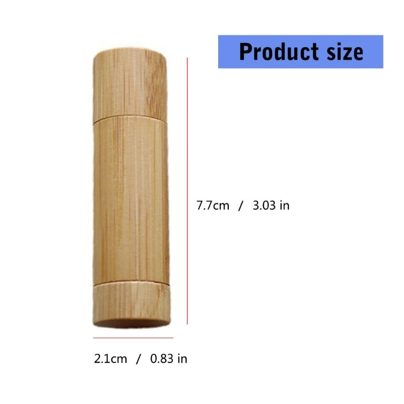 Trống Tự Nhiên Trống Son Môi Ống Đựng Tre Son Dưỡng Môi Ống Thời Trang Đựng Mỹ Phẩm Cho Salon Và Sử Dụng Tại Nhà 918D