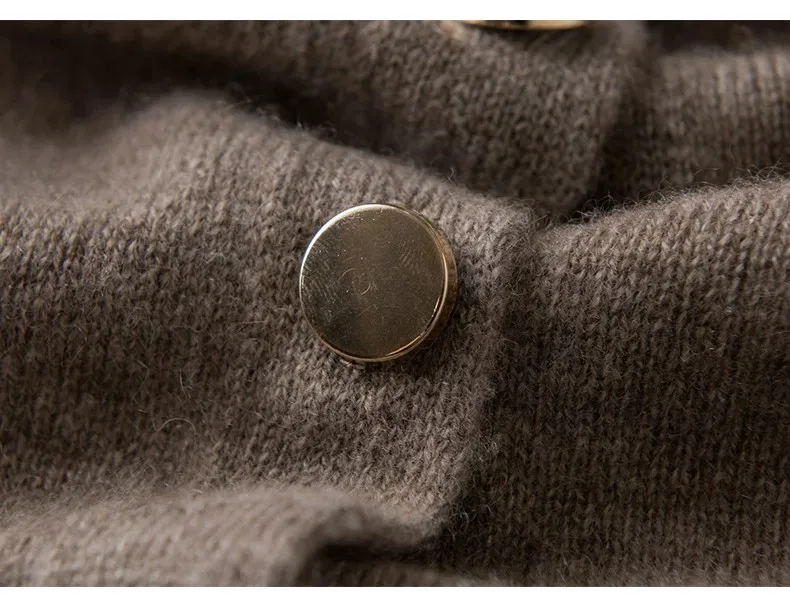 AOSSVIAO 2026 Neue Herbst-Winter-Kollektion Damen Reiner Kaschmir-Schal Einfarbig Warme Strick-Cape-Poncho mit Seitenknöpfen Oberbekleidung – Detail 19