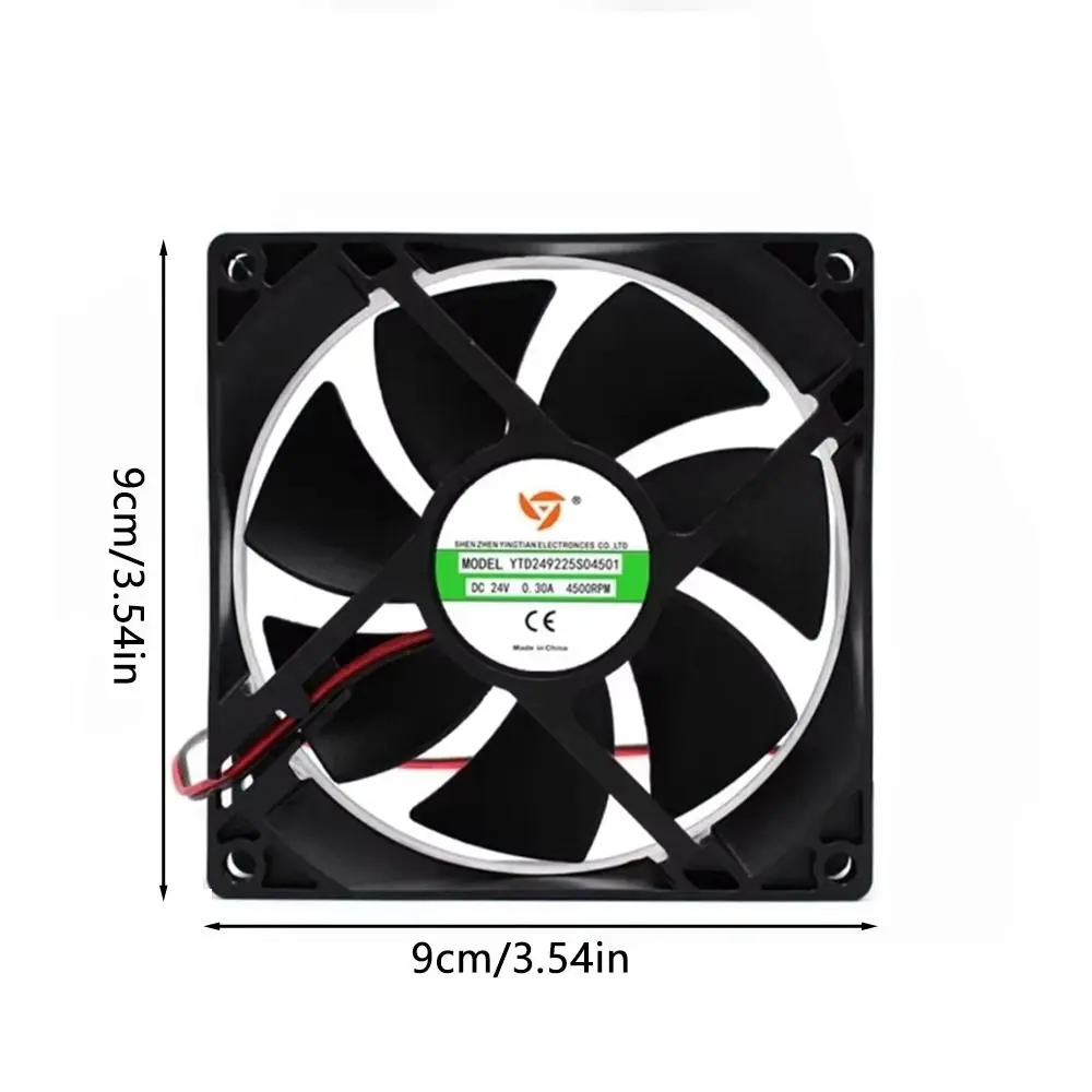 9 سنتيمتر 24 فولت 0.30A 4500 دورة في الدقيقة آلة لحام مروحة التبريد العادم ارتفاع حجم الهواء خادم مروحة التهوية آلة لحام مروحة #6