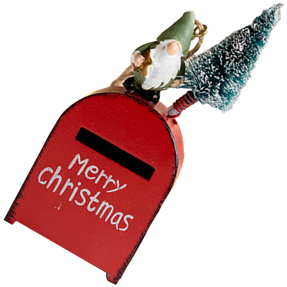 

Christmas Iron Mailbox Christmas Tree Pendant Hanging Ornament Xmas Party Decoration Xmas Supplies Tree Hanging Ornaments