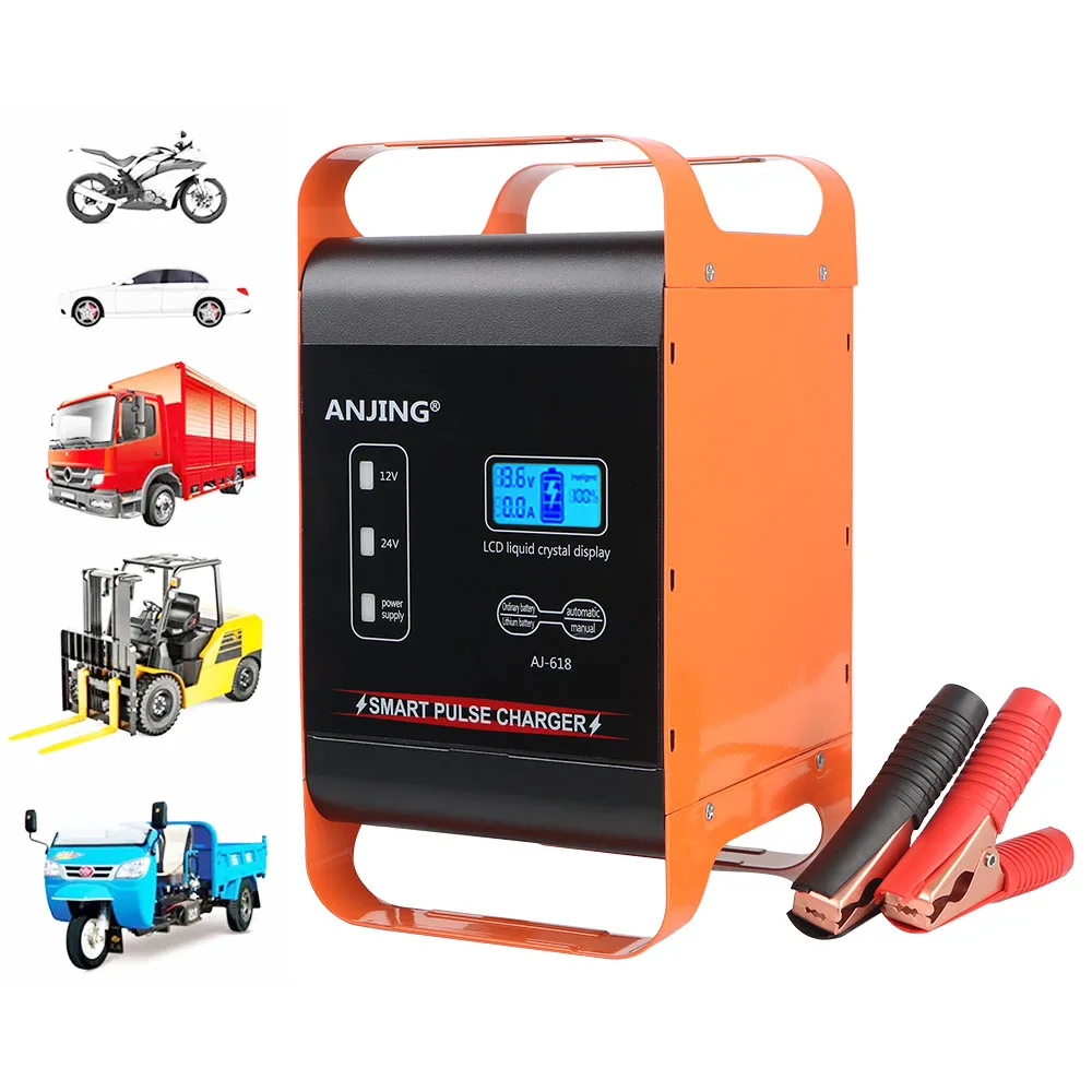 Impuls reparatur Batterie ladung LED-Anzeige für Motorrad Geländewagen Autobatterie 12V 24V 600W