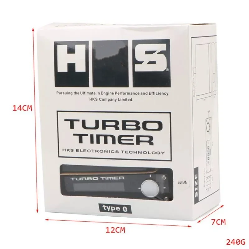 Typ 0, Rennwagen-Turbo-Timer, weiß/rot/blau, digitale LED-Anzeige 41001-AK009 mit Logo – Detail 7